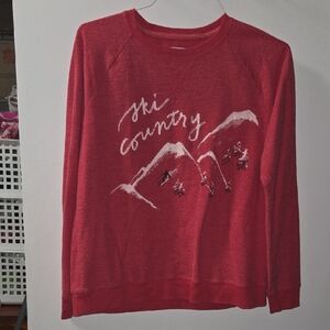 Sonoma Vibrant Red Knit Sweater